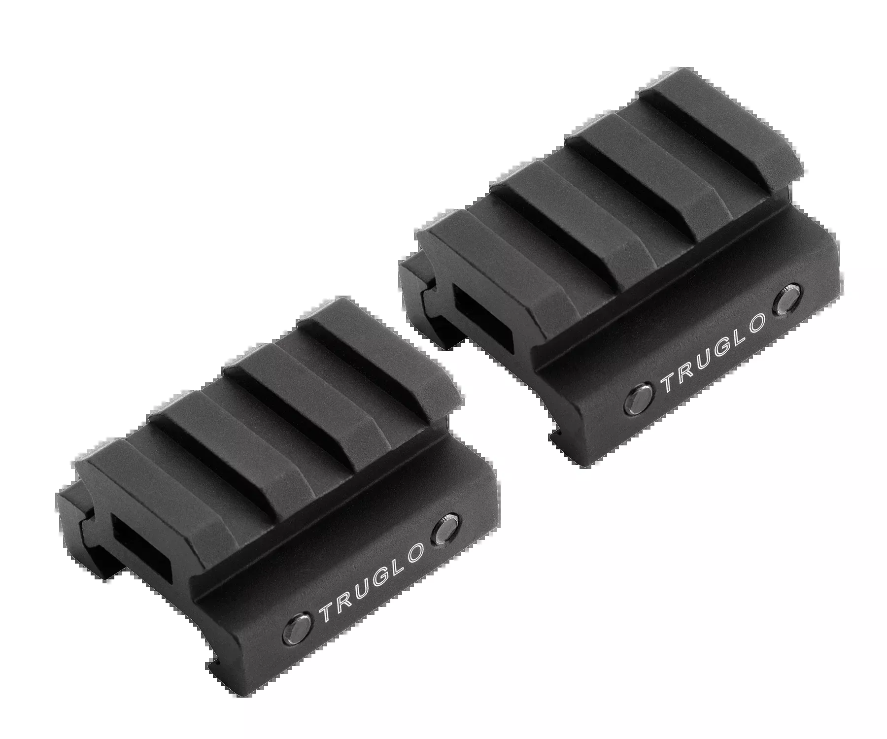 TruGlo TG8972B Picatinny Riser Mount 1/2" 2-Pc Matte Black