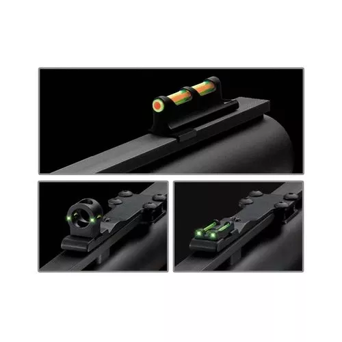 Truglo TG950XD Tru-Bead Turkey Universal Dual-Color with Ghost Ring Shotgun Fiber Optic Green/Red Front/Green Rear Black