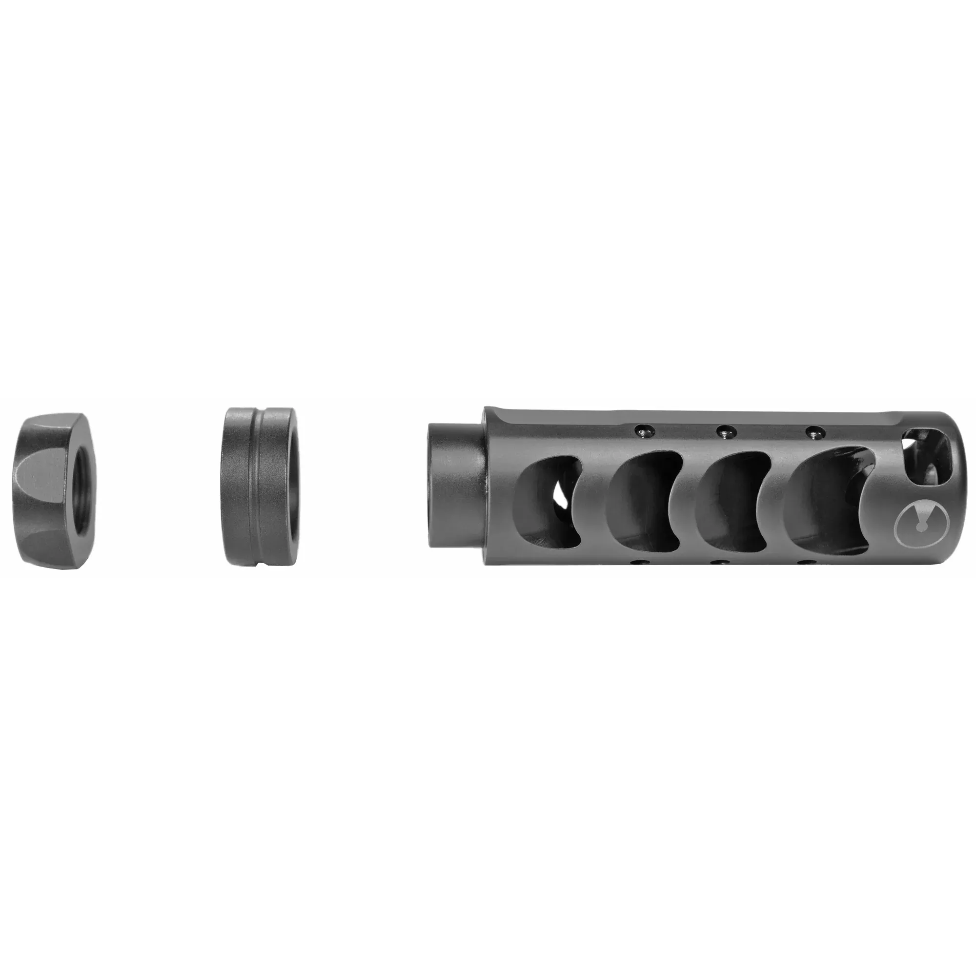 Ultradyne USA Apollo MAX Muzzle Brake/Compensator 6.5 Creedmoor 5/8x24 Black Nitride UD10260