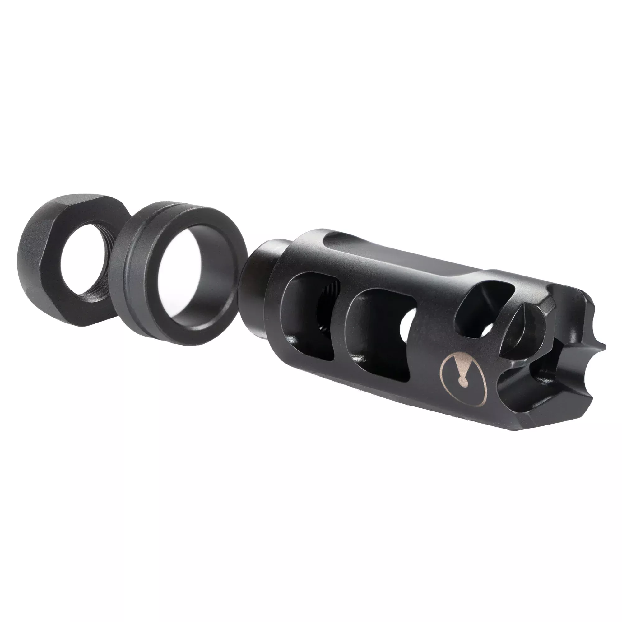 Ultradyne USA Pulse .350 Legend 2-Port Compensator, 1/2-28 Thread, Timing Nut UD11170