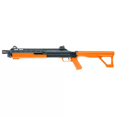 Umarex HDX 68 Caliber CO2 Pepper Ball Shotgun - 425 Feet Per Second, Black/Orange