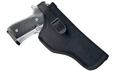 Uncle Mikes 81161 Sidekick Hip Holster OWB Size 16 Black Nylon Belt Clip Fits Med/Lg Semi-Auto Fits 3.25-3.75" Barrel Right Hand