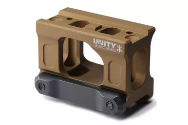 Unity Tactical FAST™ Micro-S Red Dot Mount - 2.26" Optical Height, Compatible with Tall Micro Footprints (CompM5s, CompM5b, Duty RDS), Flat Dark Earth