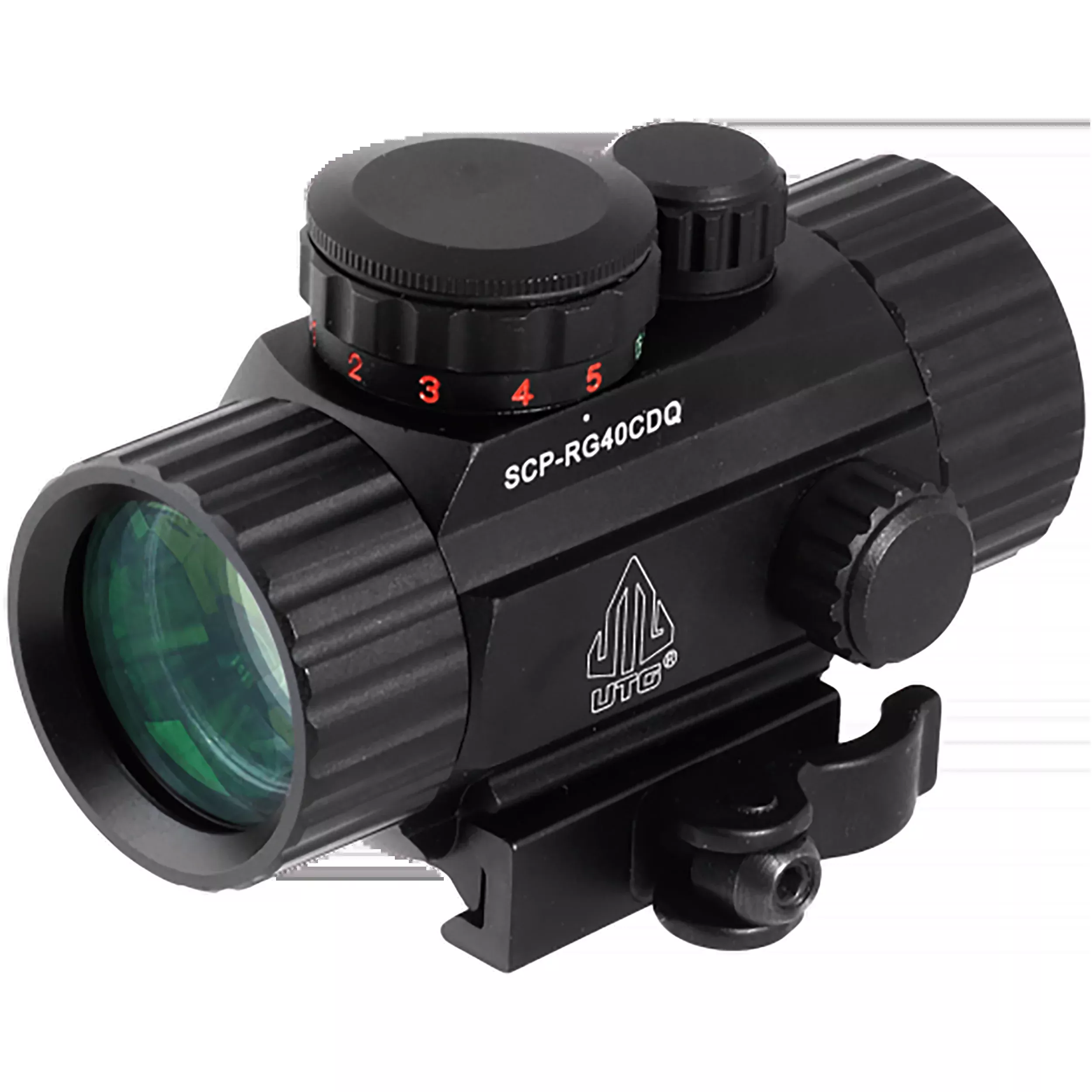 UTG ITA 1x 4 MOA Red/Green Dot 62 MOA Circle Reticle Sight - 38mm Tube