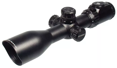 UTG SCP3-UM312AO AccushotBlack Hardcoat Anodized 3-12x 44mm 30mm Tube Illuminated Red/Green Mil-Dot Reticle