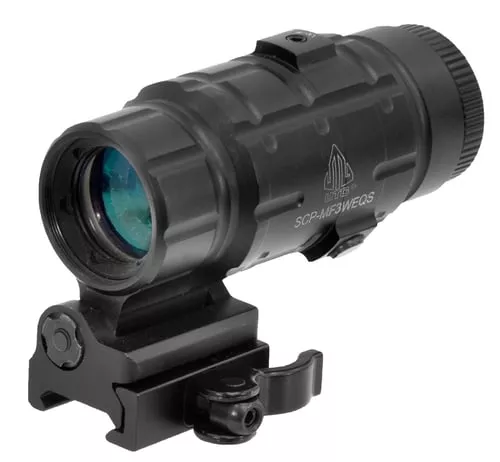 UTG SCPMF3WEQS 3x MagnifierBlack Anodized 37 mm