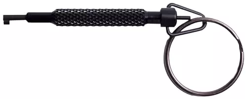 Uzi Accessories UZIKEYROTATI Handcuff Key Rotating Black Metal 0.90 oz