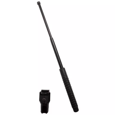Uzi Expandable Baton 21" Rubber Grip Black - UZI-EXB-21H
