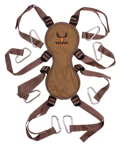 Velvet Antler Technologies Trophy Head Hauler - Brown Nylon Harness, Carry Up to 150 lbs