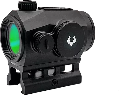 Viridian GDO 25 Green Dot Electro Optic - 2 MOA Green Dot, 25mm Objective, Black, Quick Detach Mount