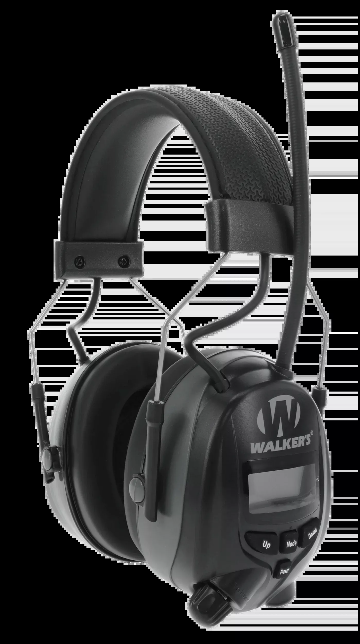 Walker's Game Ear AM/FM Radio Bluetooth Hearing Protection Earmuffs with LCD Display GWPRDOMBT