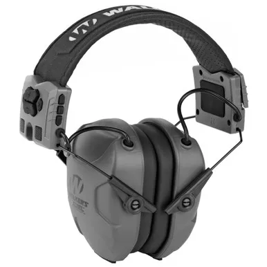 Walker's Xcel 500BT Digital Electronic Earmuff - Gray, Bluetooth