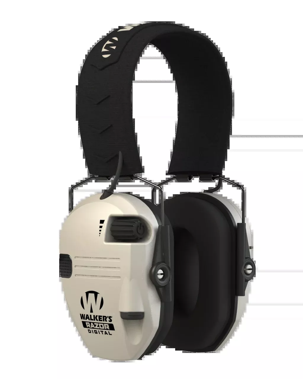 Walkers Game Ear Razor PRO Digital Electronic Muff 23 dB Over the Head Bone/Black Polymer