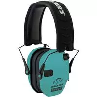 Walkers Gwprsemltl Razor Slim Electronic Muff Polymer 23 Db Over The Head Black/Teal Adult