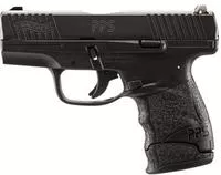 Walther Arms 2805961 Pps M2 9mm Luger Caliber With 3.20 " Barrel, 7 + 1 Capacity, Black Finish Frame, Serrated Matte Black Tenifer Steel Slide & Finger Grooved Polymer Grip