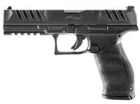Walther Arms 2844001 Pdp Optic Ready 9mm Luger Caliber With 5 " Barrel, 18 + 1 Capacity, Black Finish Picatinny Rail Frame, Serrated/Optic Cut Black Steel Slide & Performance Duty Textured Polymer Grip