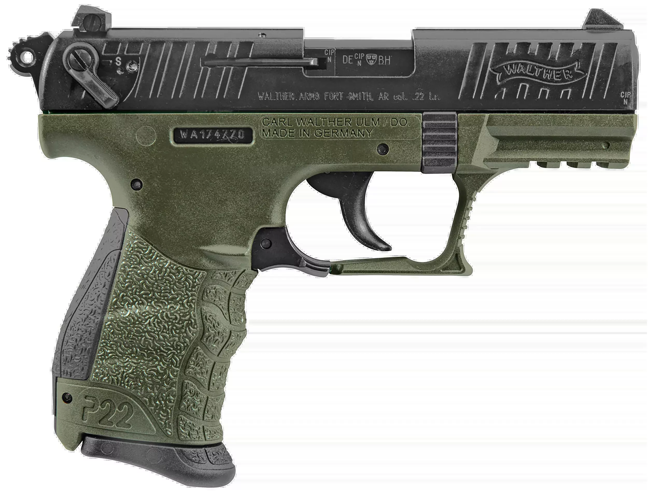 Walther Arms P22 Military 22 LR 3.42" 10+1 Semi-Auto Pistol - CA Compliant