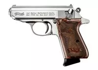 Walther Ppk/S .380 Acp, 3.3 " Barrel, Stainless, Walnut, 7rd