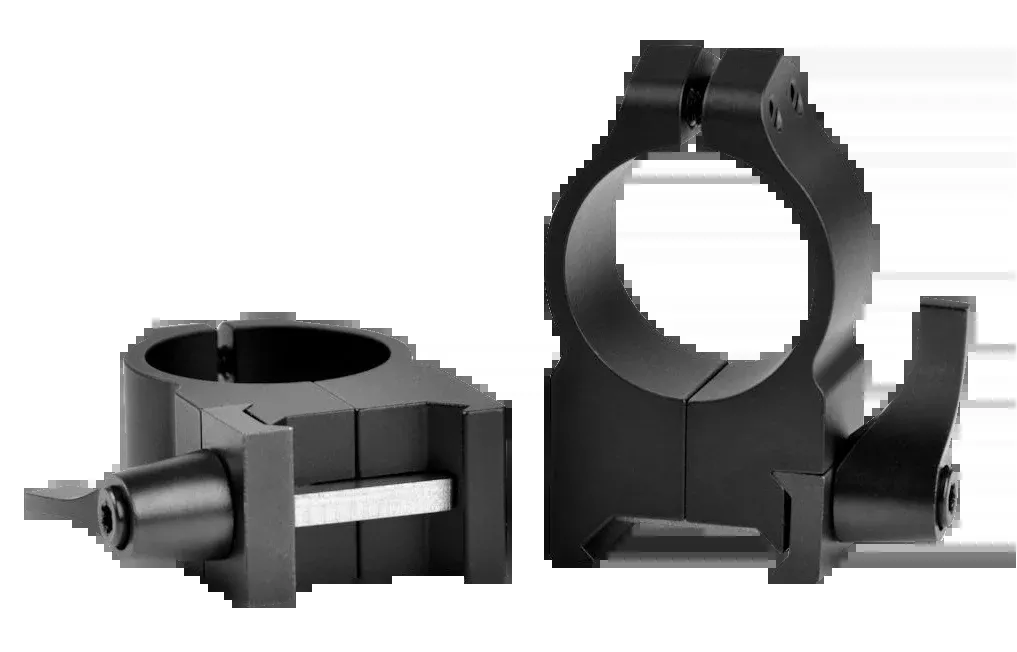 Warne 202LM Maxima 1" High Quick Detach Vertical Scope Rings - Matte Black