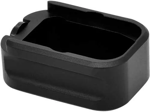 Warne Magazine Extension Black Hardcoat Anodized 6061-T6 Aluminum For Glock 43X,48 9mm Luger (+2)
