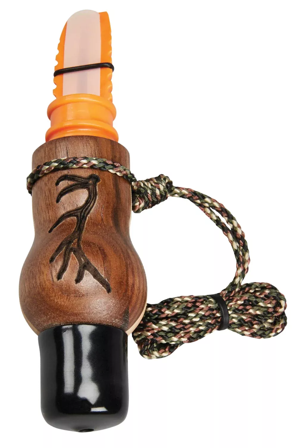 Wayne Carlton's Calls 70168 Whispering Cow CallOpen Call Cow Sounds Attracts Elk Natural Walnut/Maple