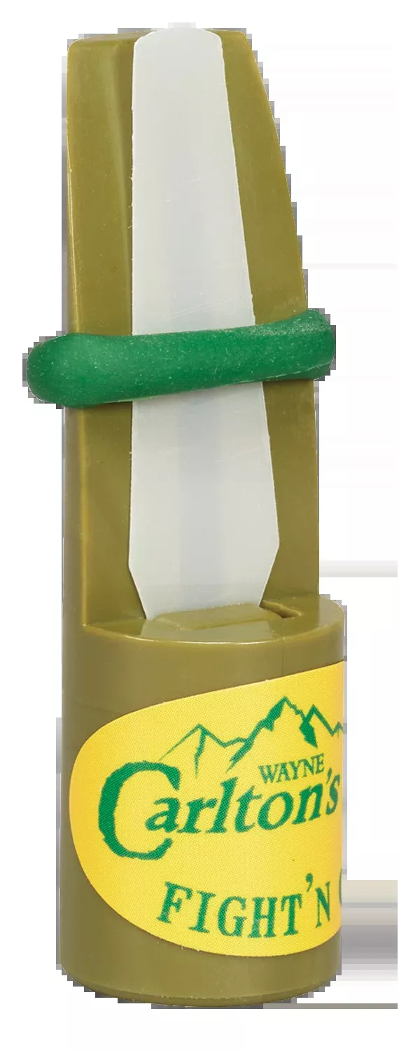 Wayne Carlton's Calls Fight'N Cow Elk Mouth Call - Green Plastic