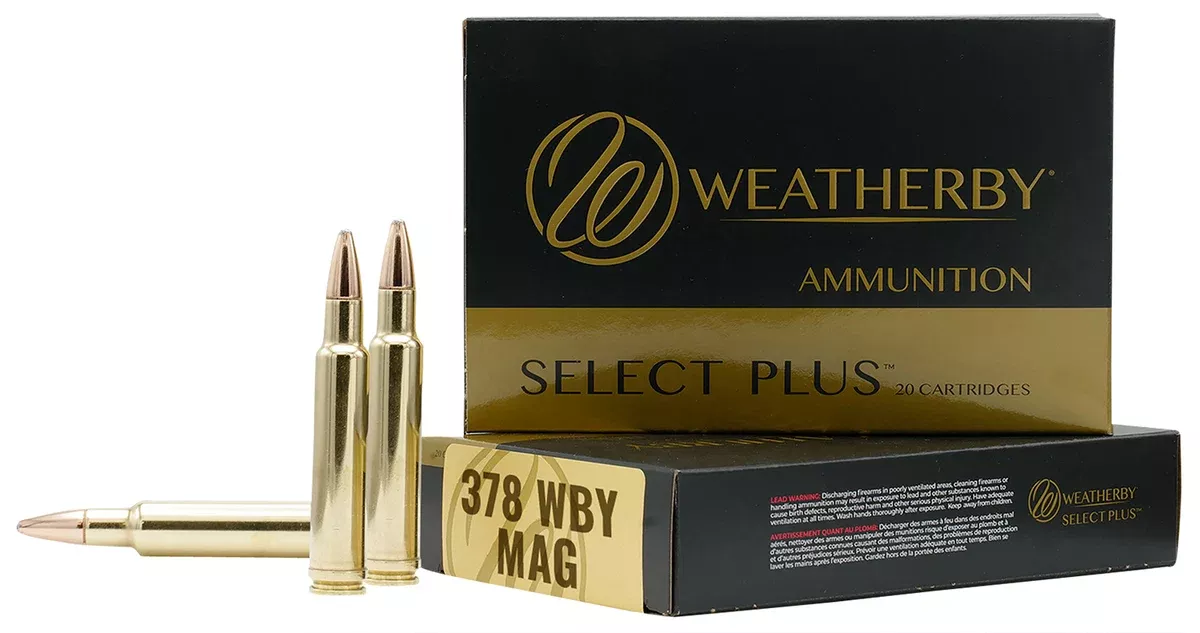 Weatherby H378300RN Select Plus378 Wthby Mag 300 gr 2925 fps Soft Point Round Nose (SPRN) 20 Bx/10 Cs