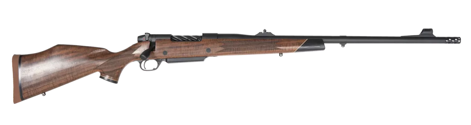 Weatherby MFT01N300NR6B Mark V Frontier Full Size 300 Win 3+1 24" + 2" Graphite Black Cerakote Threaded Barrel, Graphite Black Cerakote Steel Drilled & Tapped Receiver, Oiled Walnut Monte Carlo Stock