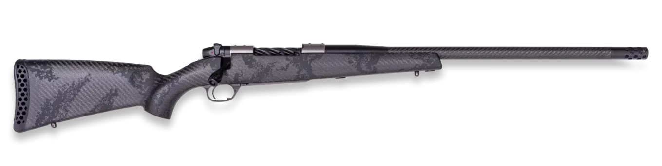 Weatherby MGT01N25CMR4B Mark V Backcountry Guide TI 25 Creedmoor 3+1 22" + 2" Graphite Black Cerakote Fluted Threaded Barrel, Titanium Drilled & Tapped Receiver, Exposed Carbonw/Carbide Black Accent