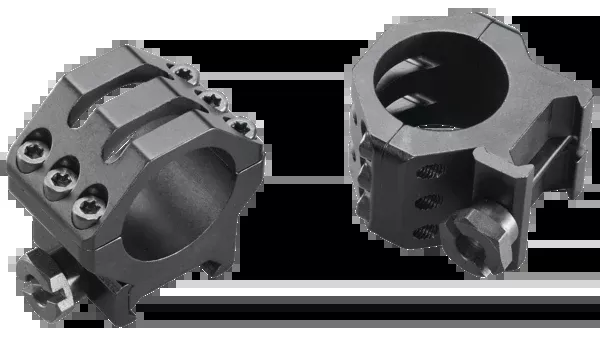 Weaver Mounts Six-Hole Skeleton Rings 1" Medium Matte Black
