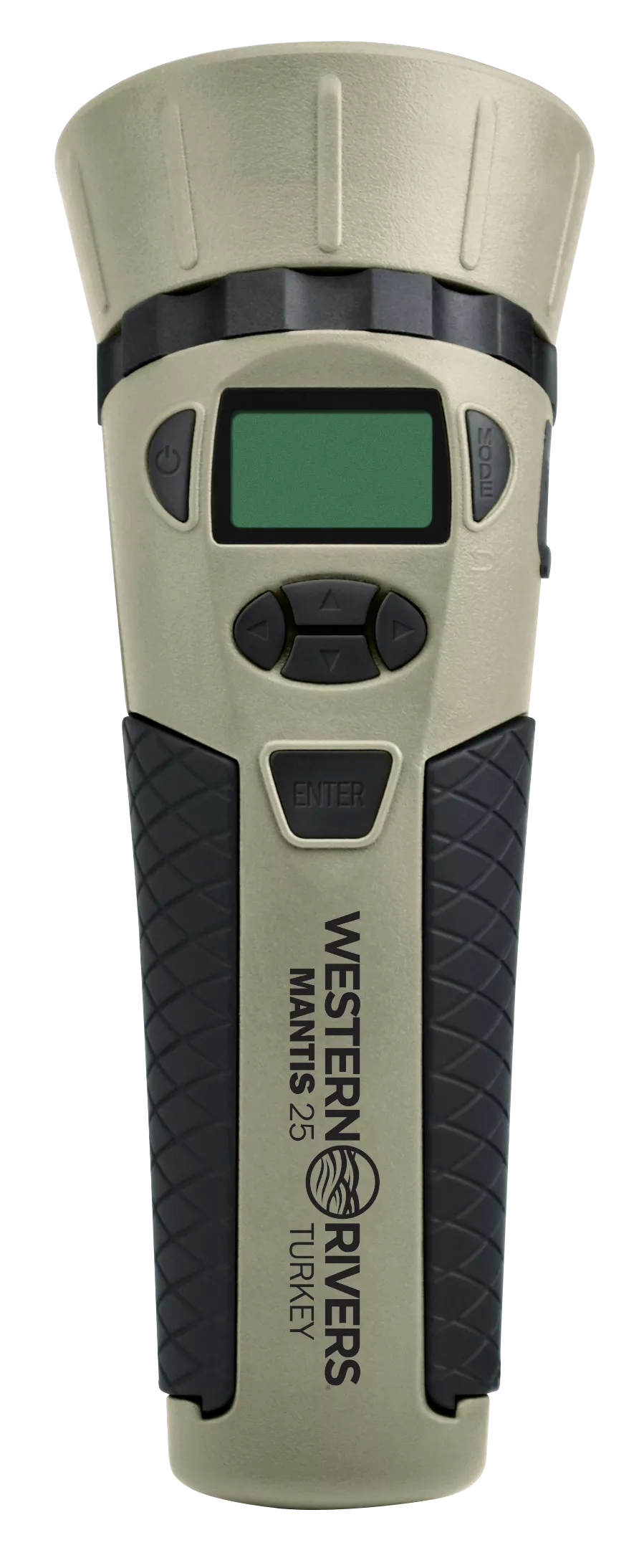 Western Rivers GC25TKY MantisElectronic Turkey Call, 25 Preloaded Sounds, Tan Plastic Includes Hand Lanyard