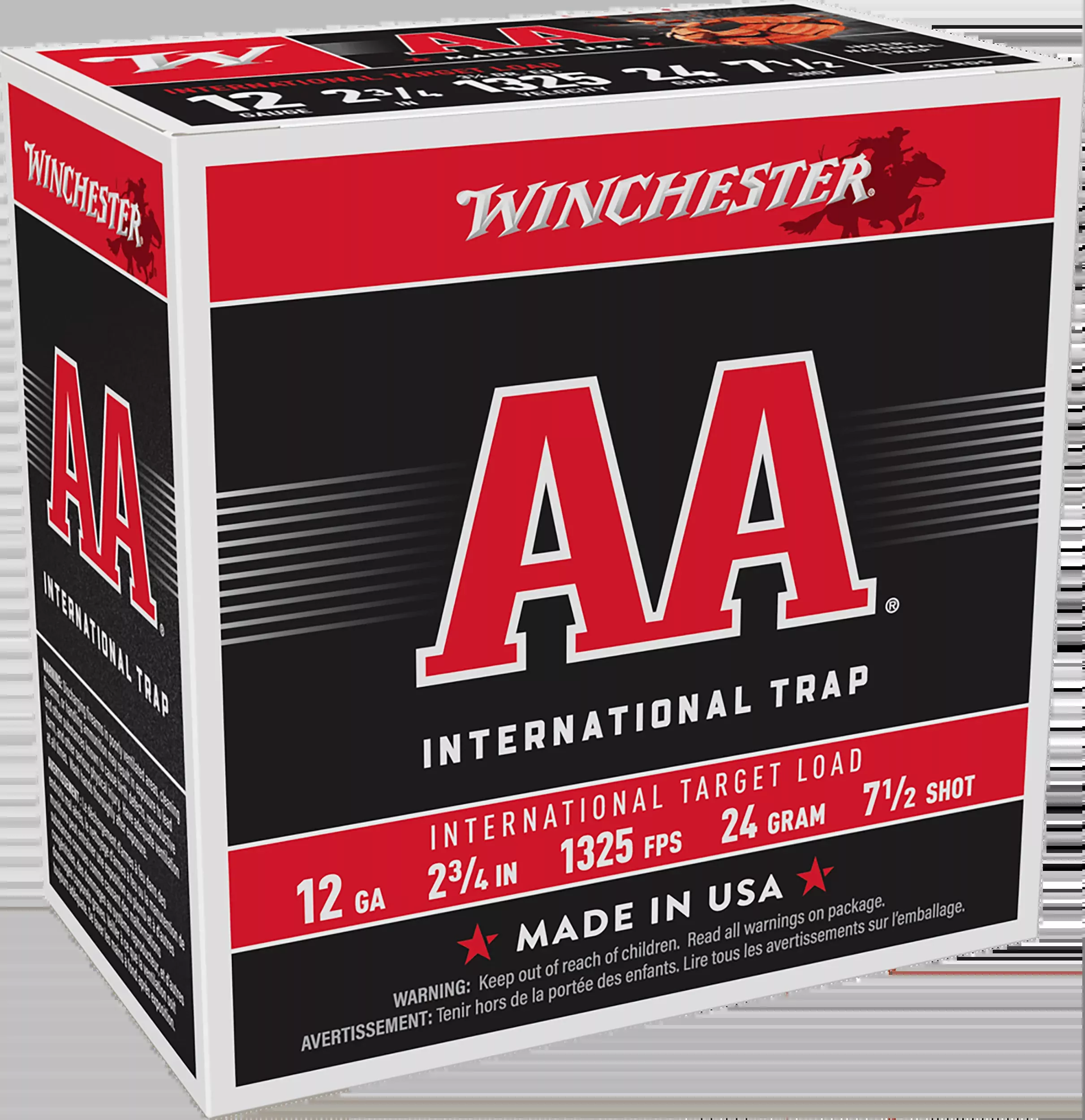 Winchester Ammo AA International Target 12 Gauge 2.75" 7.5 Shot 7/8 oz Lead - Box or Case