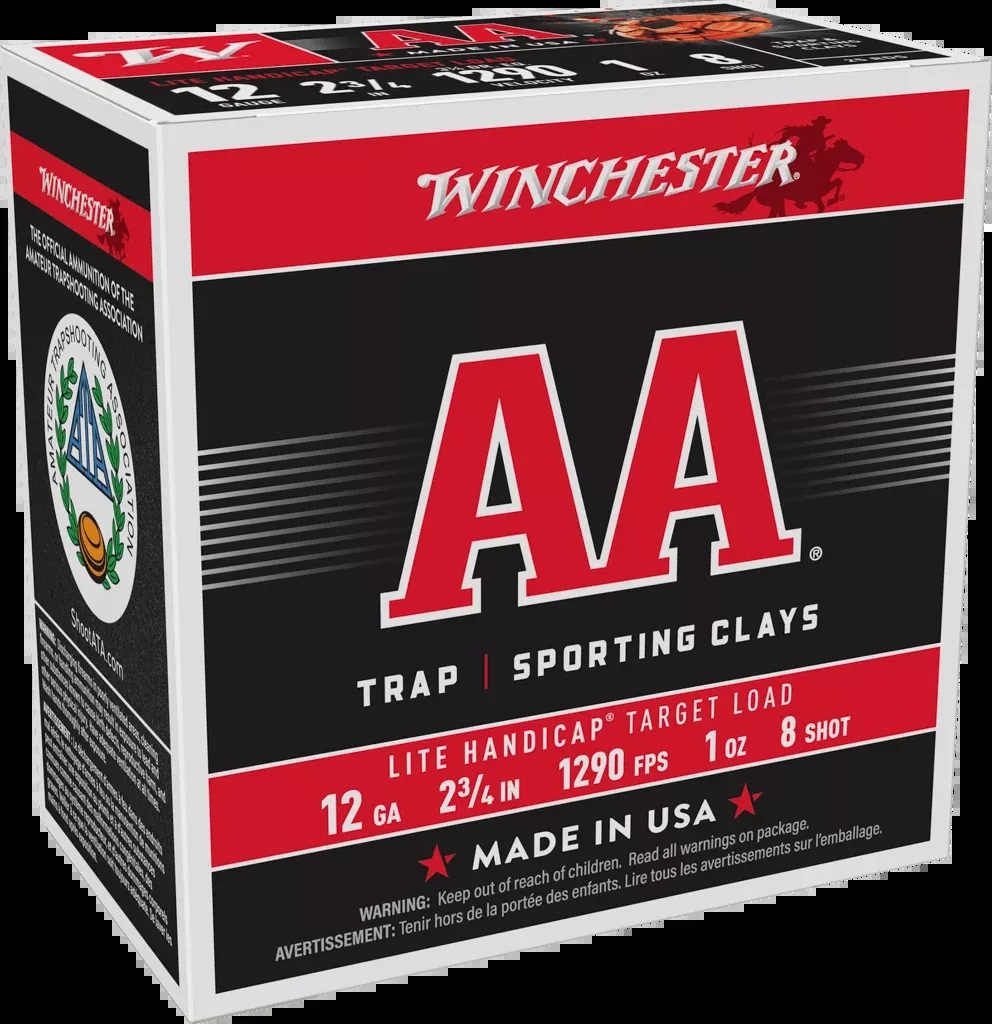 Winchester Ammo AA Lite Handicap 12 Gauge 2.75" 1oz #8 Shot 25 Rd - Box or Case