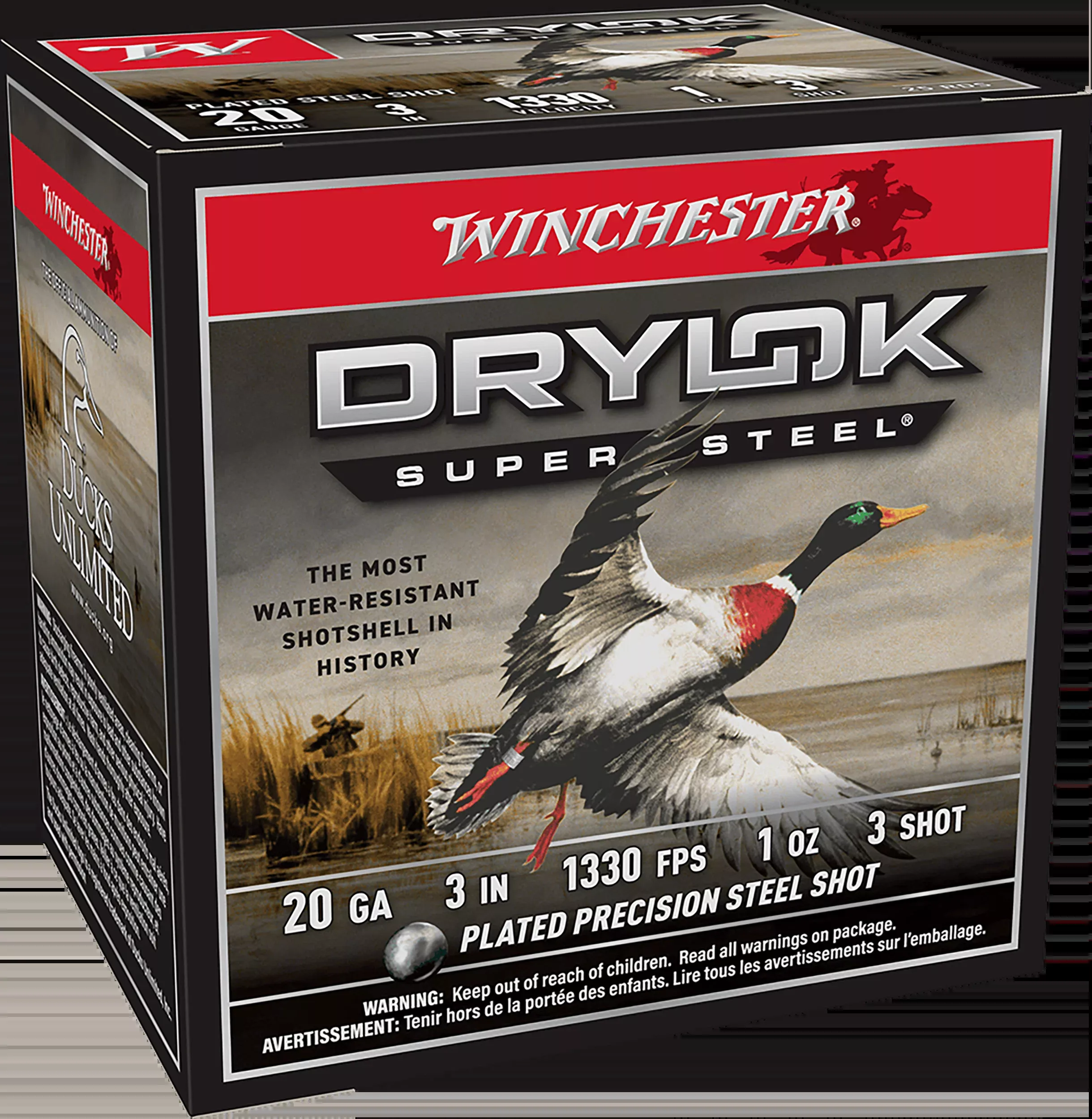 Winchester Ammo Drylok Super Steel Magnum 20 Gauge 3" 1 oz #3 Shot - Box or Case
