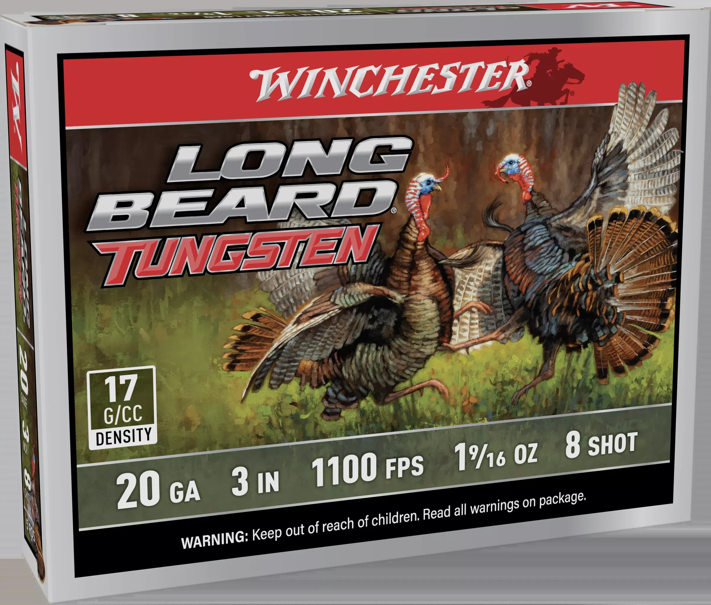 Winchester Ammo Long Beard Tungsten 20 Gauge 3" #8 Shot 1-9/16 oz 5 Rounds LBT2038