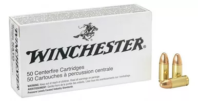 Winchester Ammo Q4269 USA Handgun 9x21mm IMI 124 gr Full Metal Jacket (FMJ) 50 Bx/ 10 Cs (NOT FOR 9mm LUGER FIREARMS)