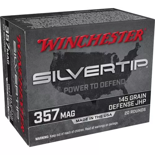 Winchester Ammo Silvertip 357 Mag 145 gr Silvertip Jacket Hollow Point - W357ST
