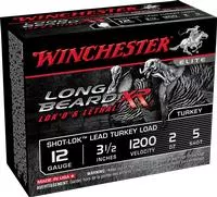 Winchester Ammo Stlb12l5 Long Beard Xr Shot- Lok 12 Gauge 3.50 " 2 Oz 1200 Fps 5 Shot 10 Bx/10 Cs