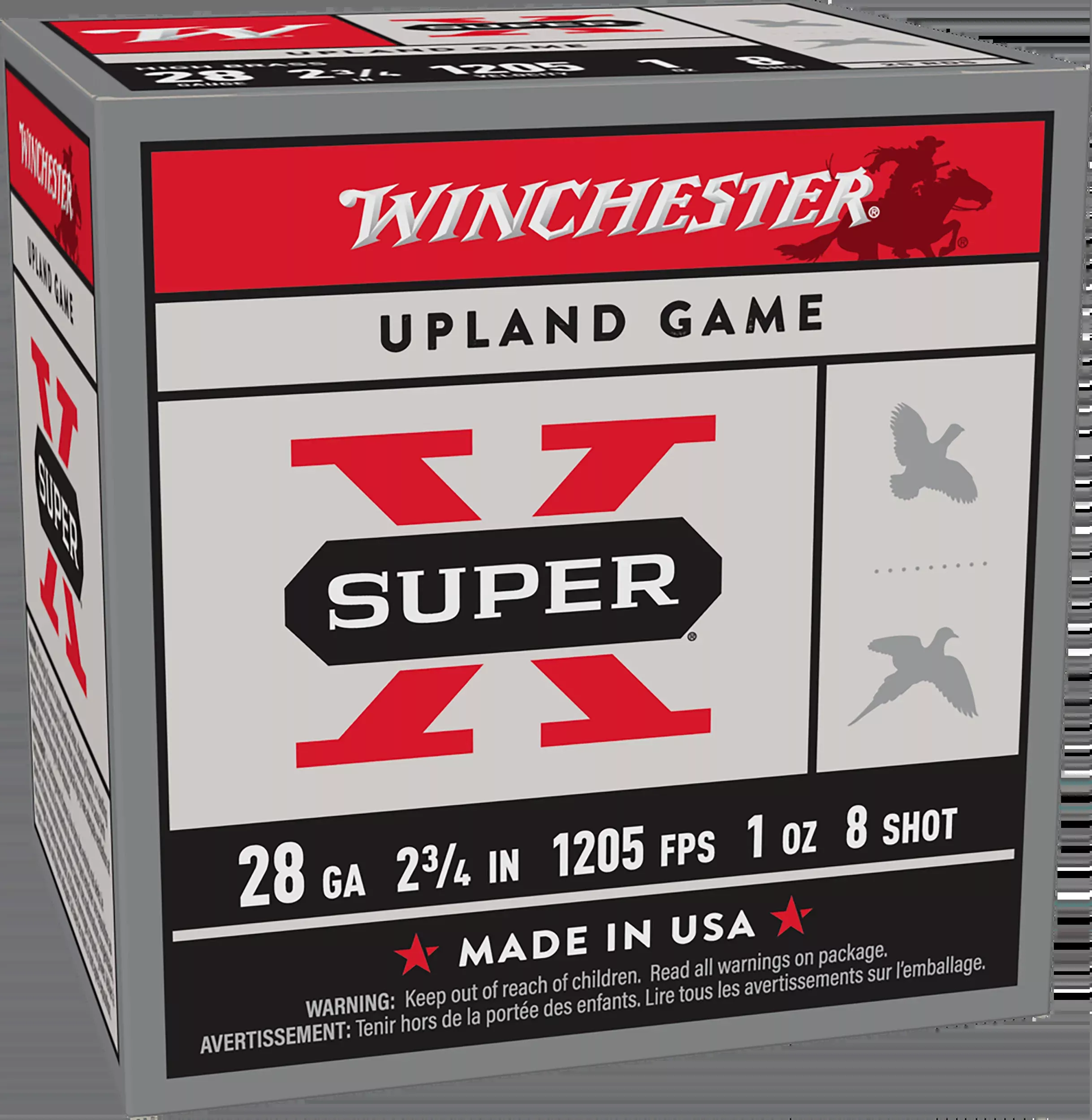 Winchester Ammo Super X Heavy Game Load 28 Gauge 2.75" 1 oz #8 Shot - Box or Case