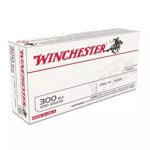 Winchester Ammo USA 300 Blackout 200 gr Open Tip Range Subsonic - USA300BXVP