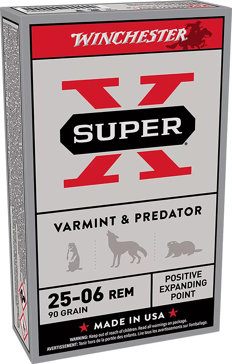 Winchester Ammo X25061 Super X25-06Rem 90gr Positive Expanding Point 20 Per Box/10 Case