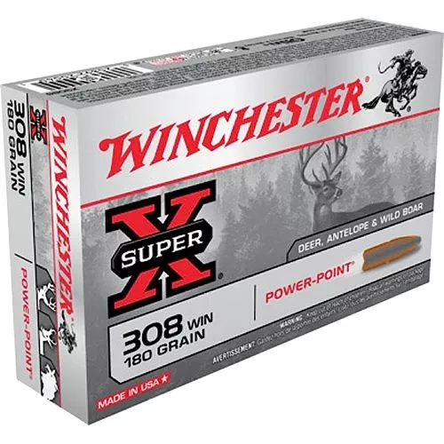 Winchester Ammo X3086BP Power Max Bonded308 Win 180 gr Protected Hollow Point 20 Bx/ 10 Cs