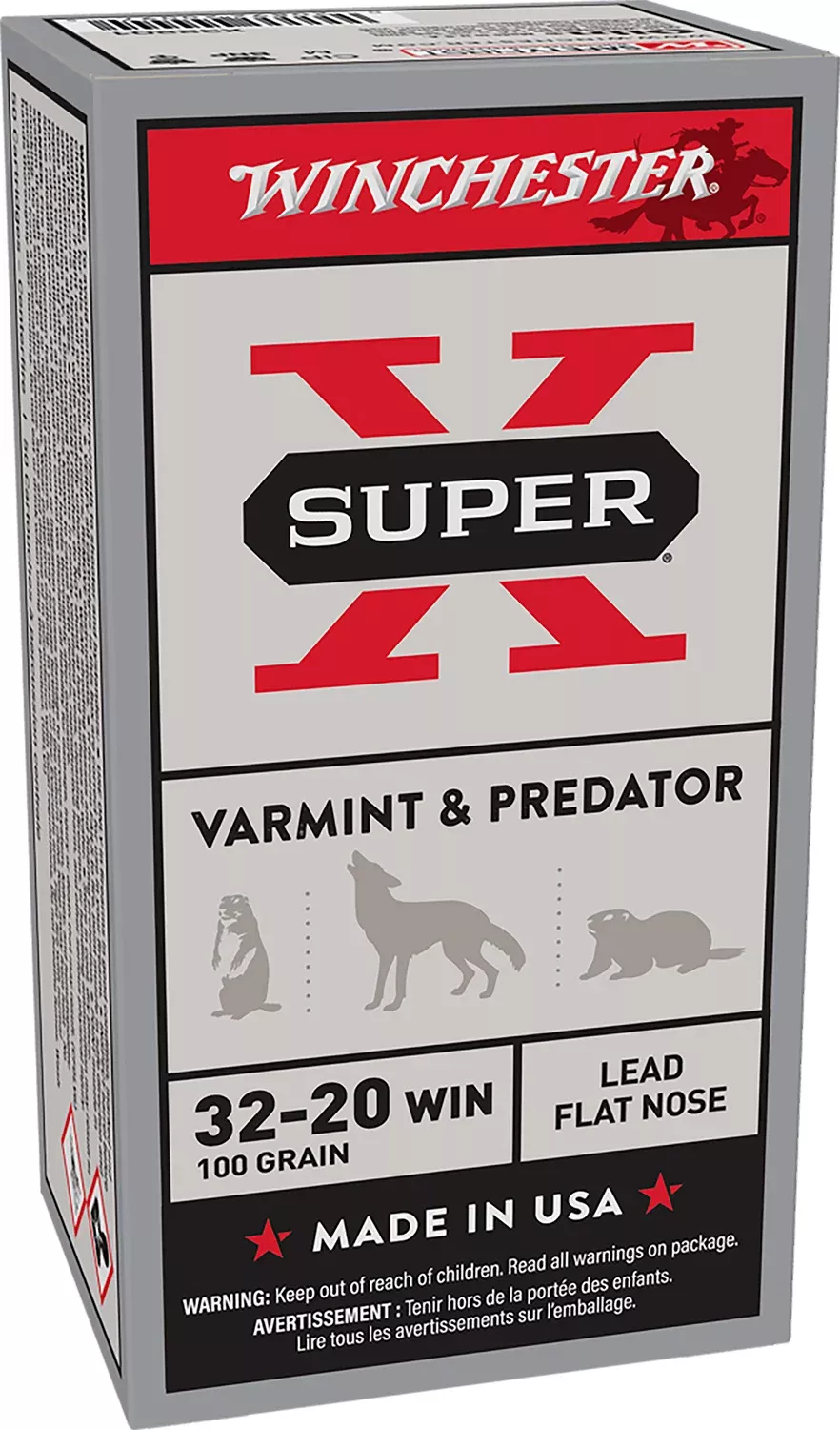 Winchester Ammo X32201 Super X32-20Win 100gr Lead 50 Per Box/10 Case