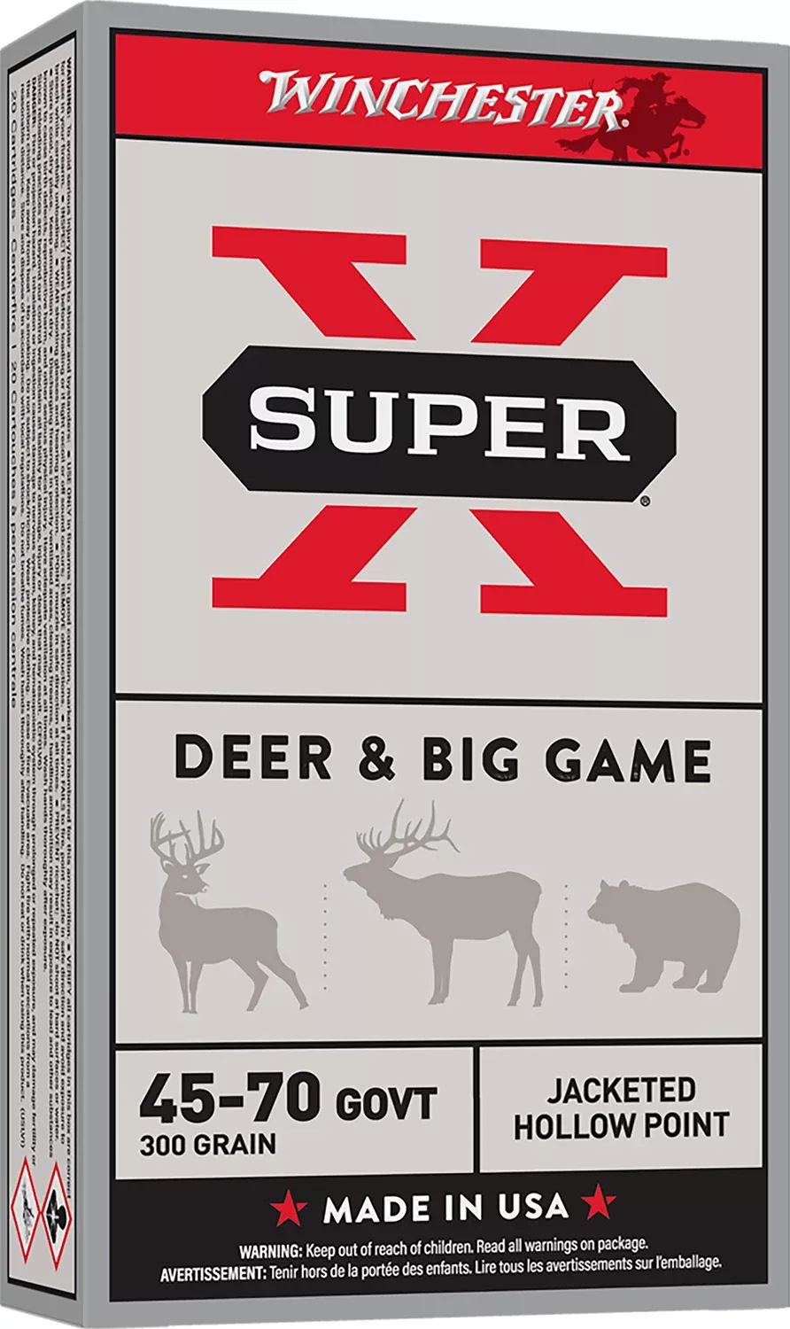 Winchester Ammo X4570H Super X45-70Gov 300gr Jacketed Hollow Point 20 Per Box/10 Case