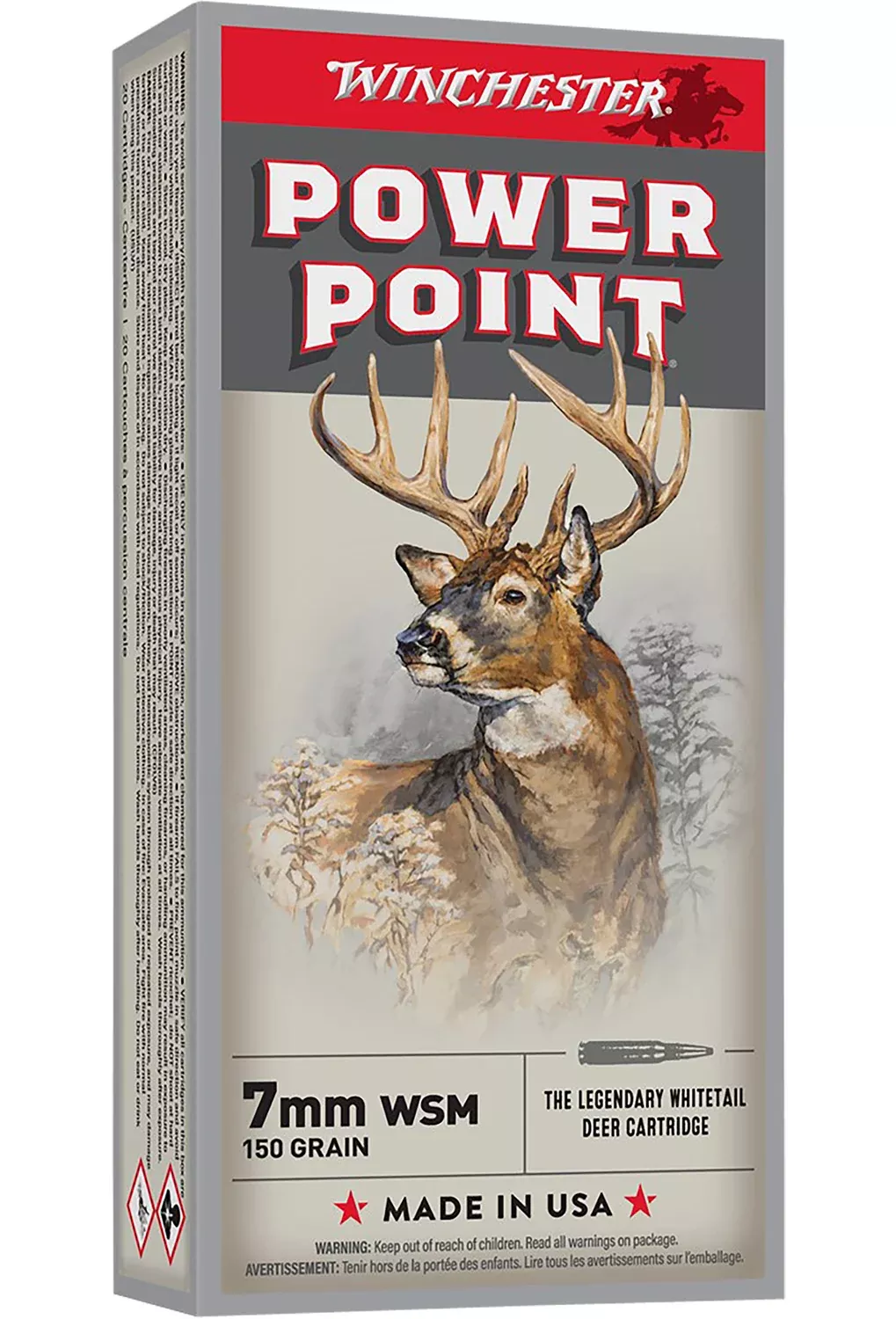 Winchester Ammo X7MMWSM Power-Point7mmWSM 150gr 20 Per Box/10 Case