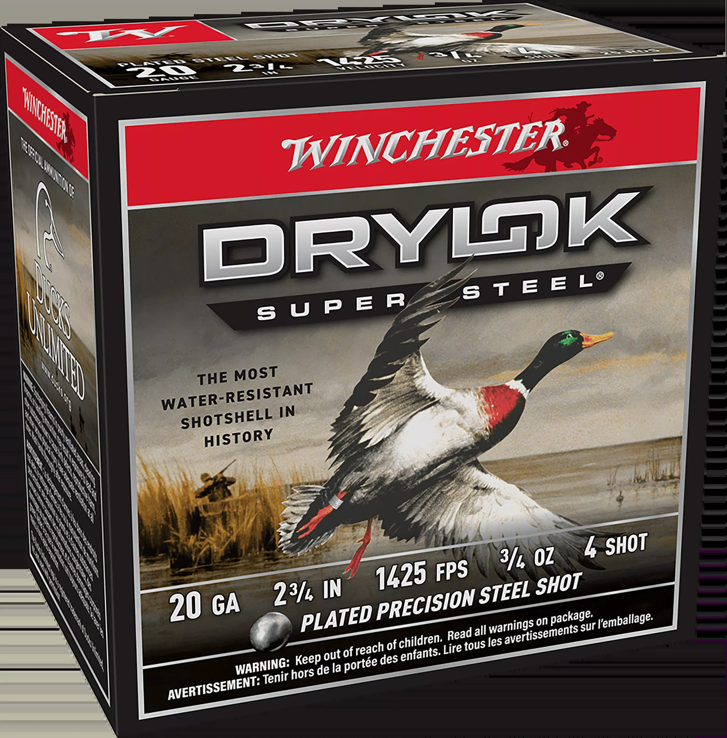 Winchester Ammo XS204 Drylok Super Steel Magnum 20 Gauge 2.75" 3/4 oz #4 Shot 25 Rd - Box or Case