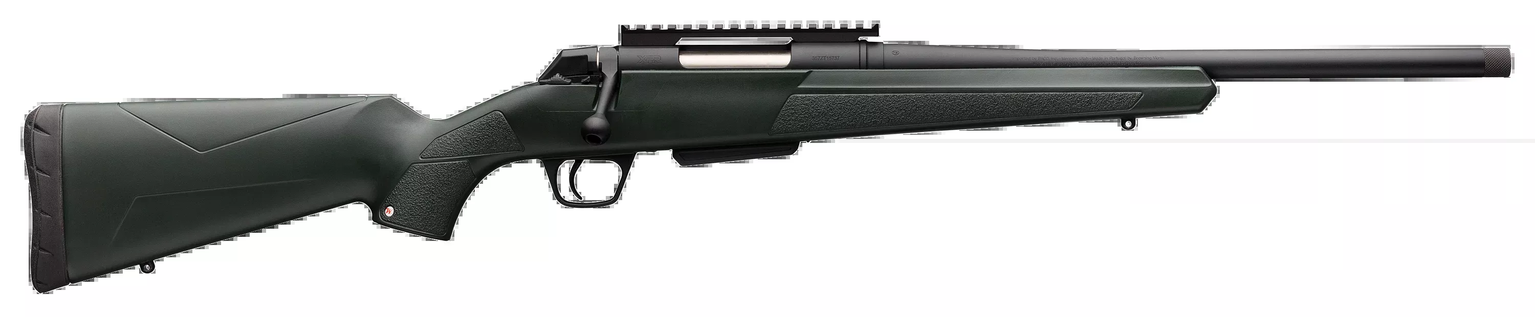 Winchester Guns 535757289 XPR Stealth 6.5 Creedmoor 16.5" 3+1 Bolt Action Rifle - Green Synthetic Stock
