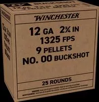 Winchester Military Grade 12ga 00 Buck- Shot 25- Rounds 2.75 "