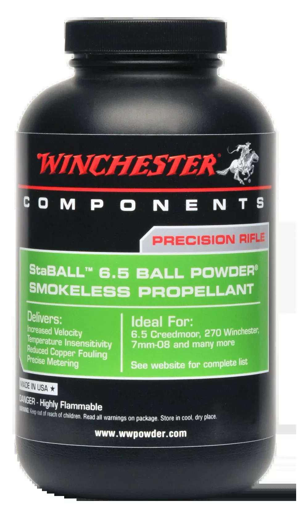 Winchester Powder StaBALL 6.5 Smokeless Rifle Powder 1 lb