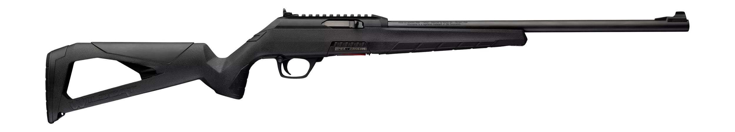 Winchester Repeating Arms 521169102 Wildcat Shadow 22 LR 10+1 16.50" Matte Blued Button-Rifled Barrel, Black Polymer Receiver w/Picatinny Rail, Black Fixed Polymer Stock, Ambidextrous